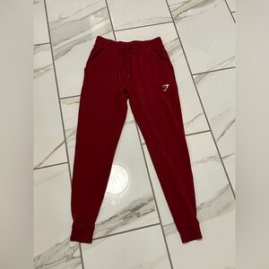 Gymshark Kids Burgundy Joggers